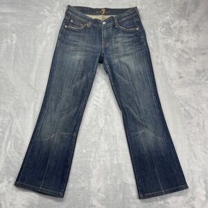 7 For All‎ Mankind Bootcut Jeans Womens 28 (30x28) Blue Denim Streetwear USA